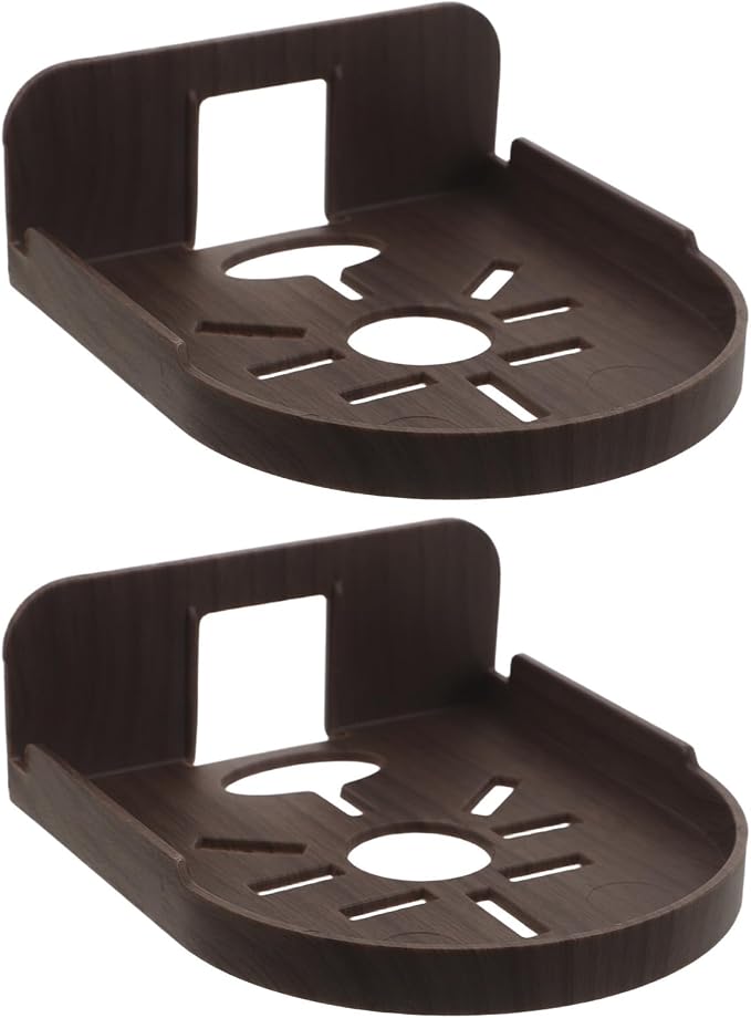 2pcs Plastic Small Wall Shelves for Indoor Camera Placement Space-Saving Solid Stable Structure Camera Storage Rack