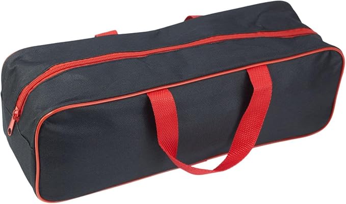 Vacuum Cleaner Bag Organizer Storage Case with Oxford Cloth Material Portable Carrying Handle Large Capacity Suitable for Car and Pet Hair Cleaning, Red