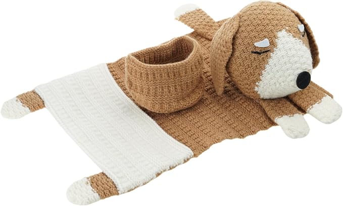 Knitted Pet Storage Organizers Large Capacity Movable Dog Toy Bag for Small Space Kitchen Living Room Dog Sofa Storage Bag