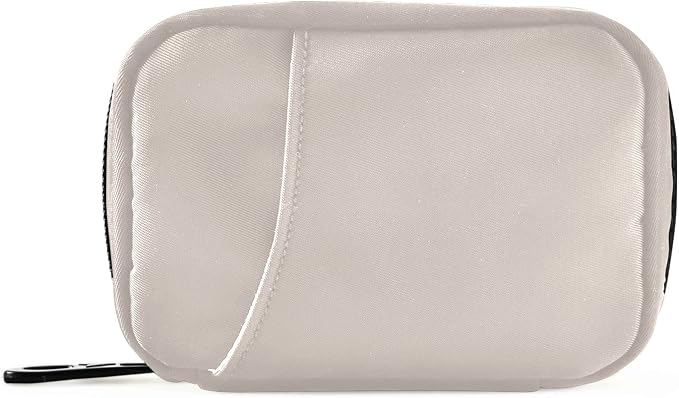 Naanle Pill Box 7 Day Pill Case Travel Pill Organizer Bag Zipper Portable Weekly Compact Size Vitamin Supplement Holder Solid Color Khaki Z - Khaki 4.6 x 3.14 x 1.88 Inch 1.0 Count 0.12 kilograms
