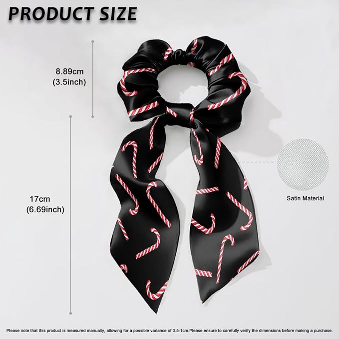 COEQINE Christmas Dog Bandanas Female Dog Bandanas with Elastic Hair Tie for Thick Hair 2 Pack Family Couple Matching Outfits with Dogs Pet Outfit Christmas Costum for Women Me