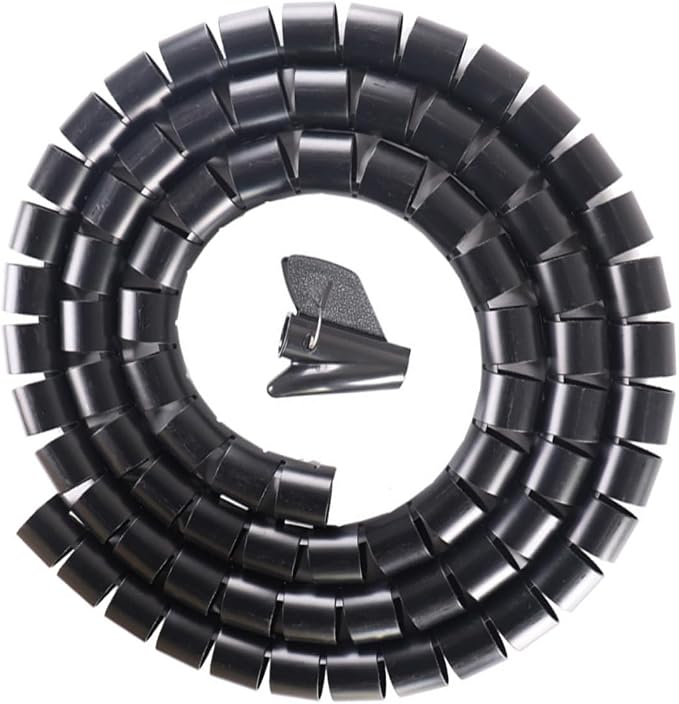 STOBOK Spiral Cable Wrap Sleeve 10m Cable Management Tube for PET-Proofing Wires Flexible Coiled Organizer
