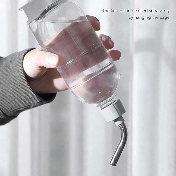 2 in 1 500ml Large Dog Water Bowl Dispenser, PP and ABS Automatic Dog Water Dispenser, Adjustable Pet Standing Water Dispenser Bowl for Cats and Others, 11 x 7.7 x 15.4in