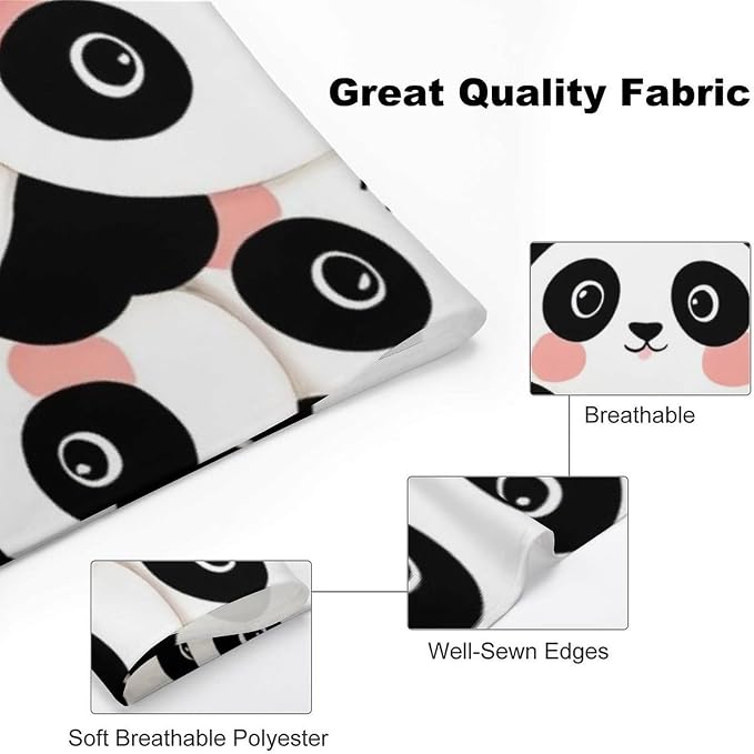 Lightweight Portable Triangle Handkerchief Cute Cartoon Pandas for Dogs and Cat Fashion Accessories, Summer Casual Comfy Pet Scarf