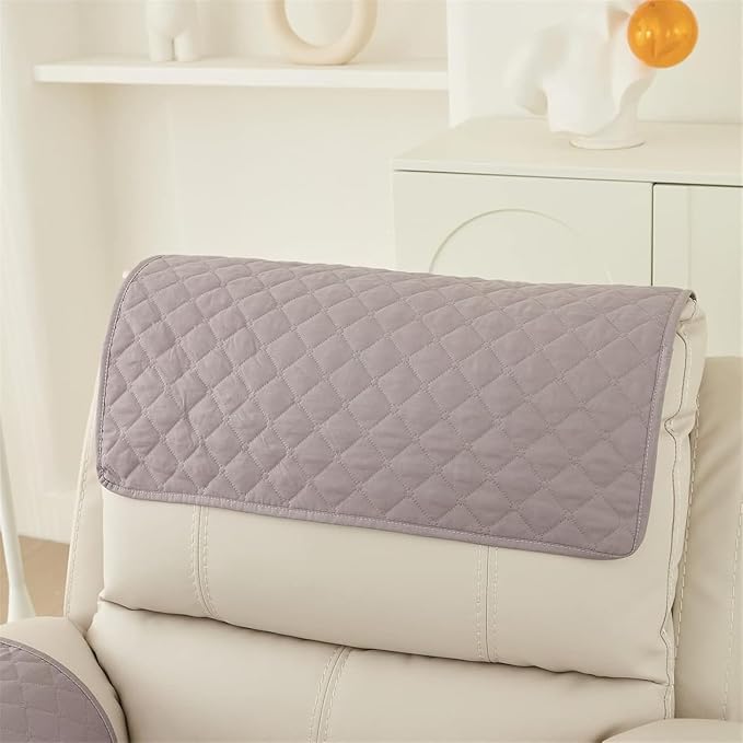 Armrest Covers Armchair Slipcover, Couch Arm Covers Recliner Covers with Storage Pockets Armrest Protector for Chair Sofa(Light Gray,1 Seat | 3 Piece Set)