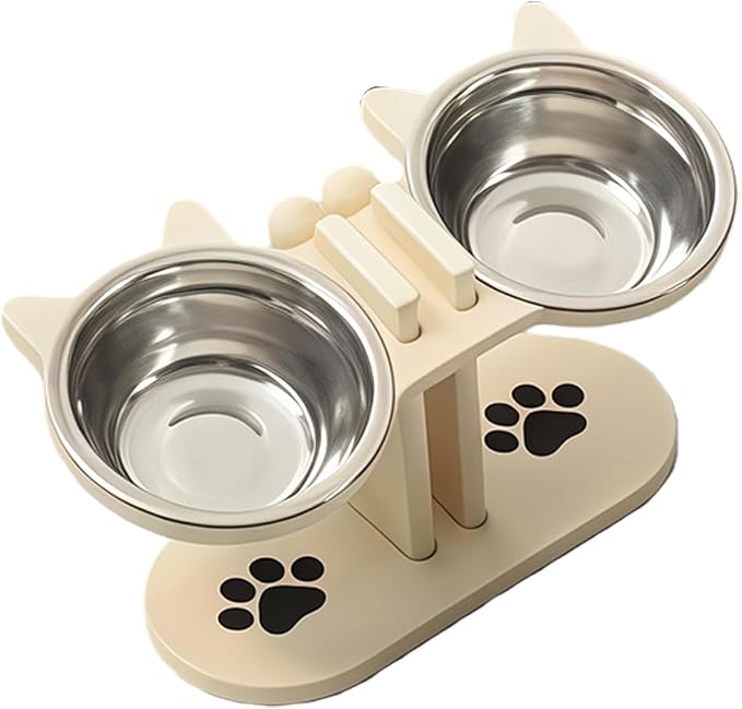 Pet Food Bowl Water Dispenser Adjustable Stand Elevated Feeder Bowl for Dry Food Treats Watering Feeding Device Adjustable Dog Feeder