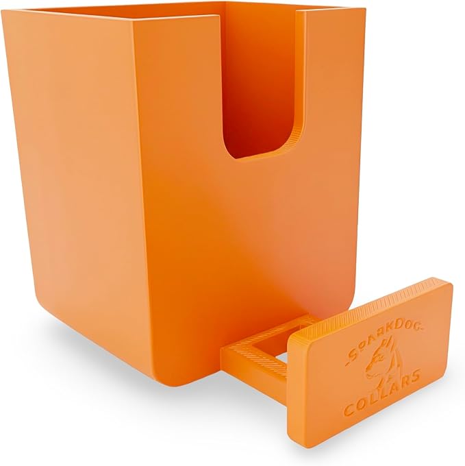 SparkDog GrabNGo E-Collar Dock, Fits Large RuffLand (Orange, Standard) | Crate-Mounted Holder for E-Collar Remote & Strap, Durable K9 Accessory for Dogs, Made in USA