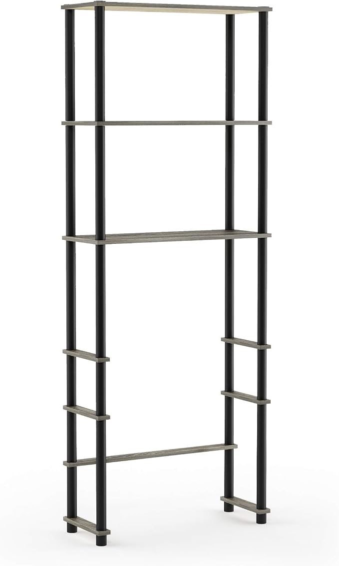 3-Shelf Over The Toilet Organizer, Toolless Assembly Space Saver Bathroom Shelf, Freestanding Over The Toilet Storage, for Bathroom Organizers and Storage, French Oak