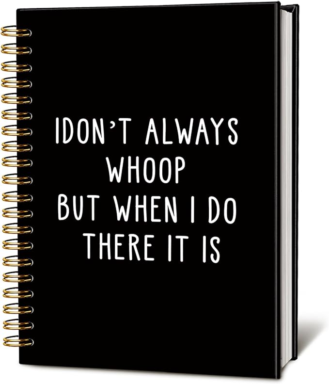 Sarcastic Notebook for Work, Funny Office Gifts for Coworkers | Funny Notebooks Journalfor Work, Office Humor Gifts, Black Hardcover Spiral Notebook 5.5x8.3 Inch
