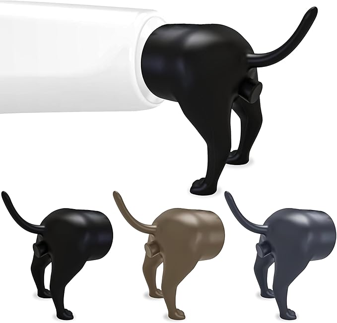 Gag Gifts - White Elephant Gifts, 3Pcs Pooping Dog B*tt Toothpaste Topper, Funny White Elephant Gift Ideas, Fun Dog Toothpaste Dispenser, Toothpaste Squeezer, Gag Gifts for Family Friends