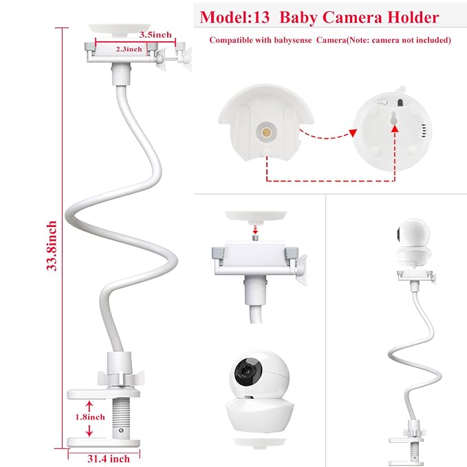 Baby Monitor Mount Holder for Babysense Video Baby Monitor