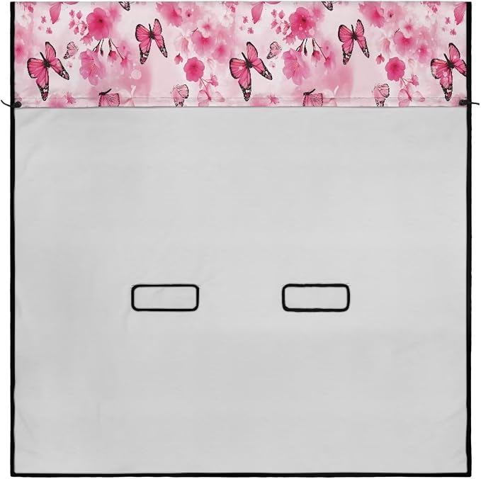 Renewold Pet Dog Car Back Seat Cover Car Seat Towel Cover Auto Rear Bench Towel Blanket for Gym Yoga Workout Outdoor Pink Butterflies Sport Travel Automotive Interior Accessories with Storage Bag