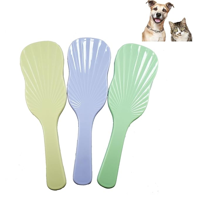 Soft Bristle Puppy Brush for Small Dogs - Gentle Grooming Brush for Shih Tzu, Yorkie, Maltese & Maltipoo. Effective Dog Hair Remover for Tangles & Shedding (Purple)