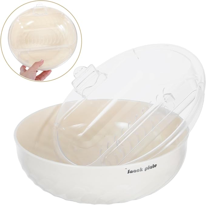 Double Layer Fruit Drainer Bowl with Phone Stand Reusable Snack Organizer for Nuts Candies and Fruits Elegant Kitchen Counter Decor and Efficient Waste Collection