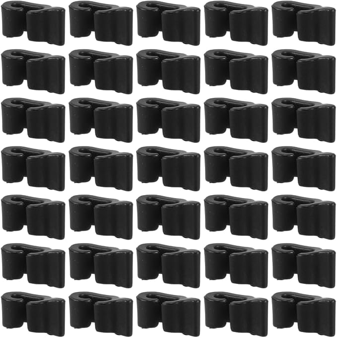 80Pcs Closet Organizer Clips Multi-Functional Plastic Buckle Clips for Shelving Wire Cage Door Connectors Pet Enclosures Shoe Cabinets Easy No-Tool Installation 0.70X0.31X0.27In