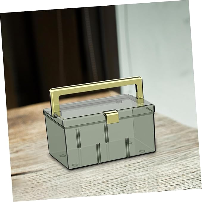 minkissy Handheld Medicine Chest Pet Storage Box Daily Pill Box Compact Portable Organizer
