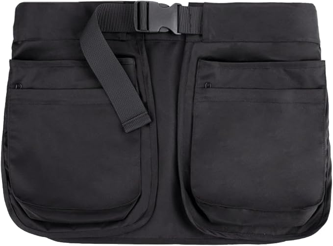 Multi-pocket Waist Belt Tool Apron Bag for Men/Women, Adjustable Belt Apron for Pet Trainer, Garden Tools Organizer, Waiter, Hair Stylist