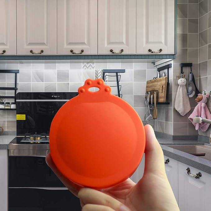Yobbai 6 packs Pet Food Can Lids, Food Safe BPA-Free & Dishwasher Safe, Can Covers Most Standard Size Dog and Cat Can Tops