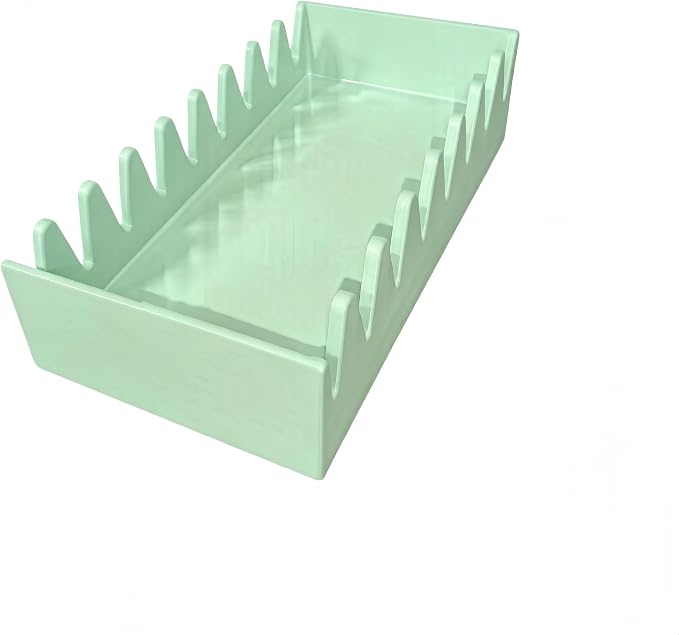 Pet Grooming Scissor Holder, Holds 8 Shears, Shear Organizer Rack for Dog Grooming Tools, Space Saving Storage for Salon and Home Use (Mint Green)