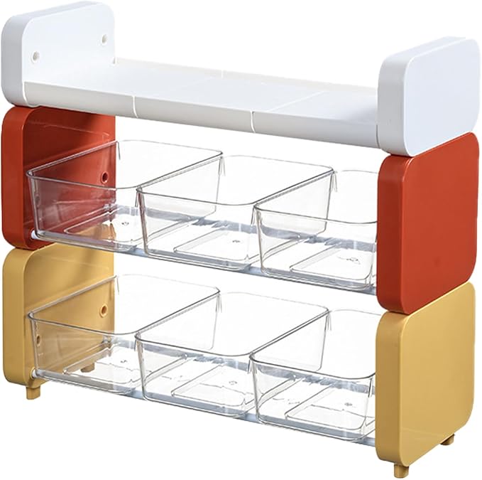 Colorful Teas Bag Organizers Shelf Teas Bag Organizers Portable Stand Rack with Easy Identification Features Home Organization