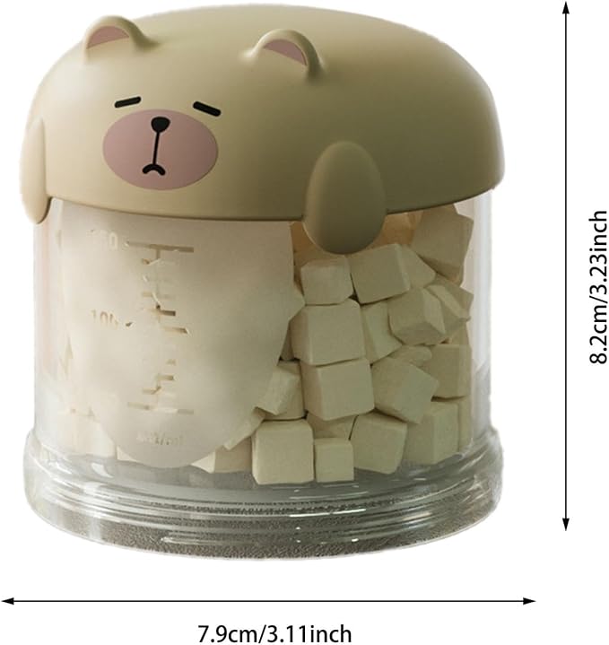 Airtight Dog Treat Container with Lid – Pet Snack Storage Jar for Countertop, 𝙈𝙤𝙞𝙨𝙩𝙪𝙧𝙚-Proof Treat Bin for Dogs & Cats, Ideal for Kitchen or Pantry Use (Beige, Mini)