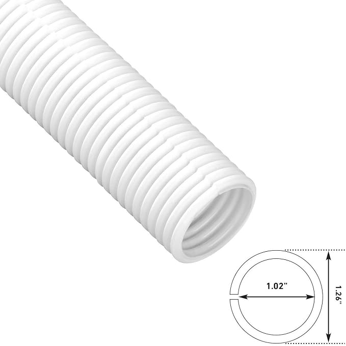 D-Line Large White Cable Management Box and D-Line White Cable Tube Bundle