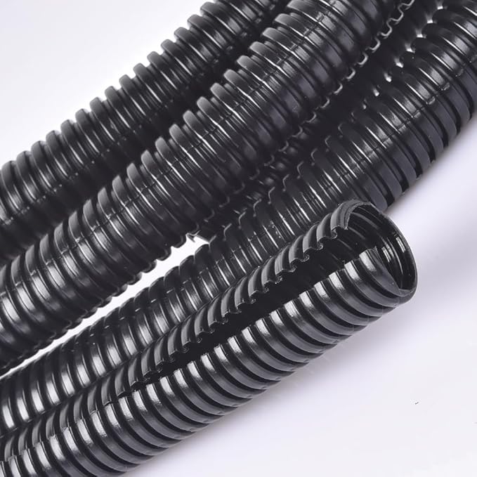 1 Inch Wire Loom Split Tubing - 25 ft Cord Protector Electric Wires Covers, Automotive Wire Flexible Conduit