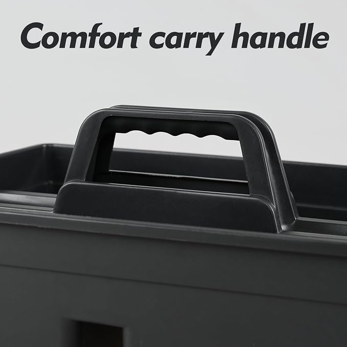 6 Packs Plastic Cleaning Supplies Storage Caddy with Handle | 3-Compartment Portable Shower Basket Tote