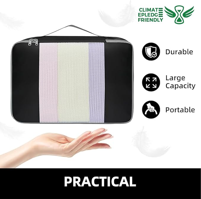 BAGAIL 6 Set/8 Set/10 Set Packing Cubes Various Sizes Packing Organizer for Travel Accessories Luggage Carry On Suitcase