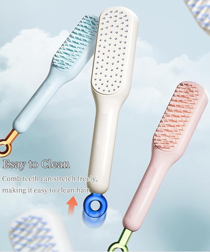 Scalable Small Grooming Dog Brush, Puppy Massaging Hair Brush, for Small Dogs Cats Rabbits of All Hair Types (White)