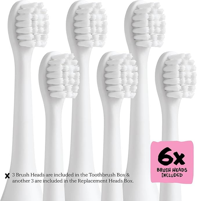Made by Dentists Kids Electric Toothbrush - Rechargeable Vibrating Toothbrush with Timer, Includes 6 Replacement Heads, Gently Cleans Teeth, Kid & Toddlers Age 2+, Cheetah