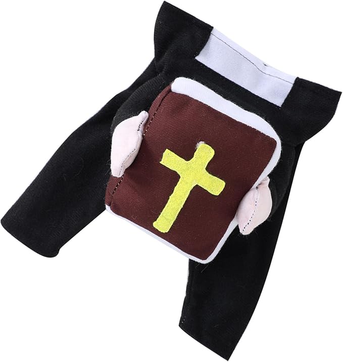 Halloween Pet Costume Outfit for Dog Cats Stand Bible Cosplay Photo Ready Apparel Pet Costume Dog Cats Vestments