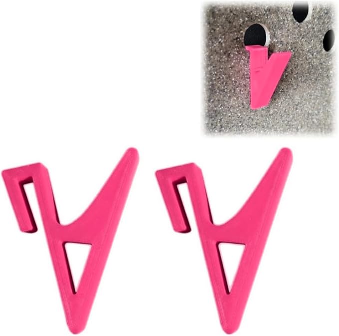Heavy Duty Kennel Hook Compatible with Ruffland Kennel – Easy Install Leash, Collar & Bucket Holder for Dog Crates (2 Pack) (Pink)