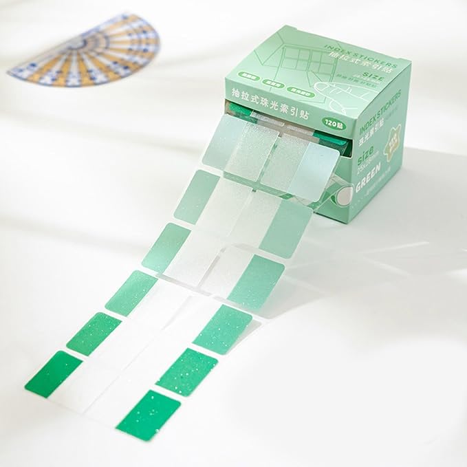 120Count Clear Colorful Page Label Markers Adhesive Notes Writable PET Label for Marking Labeling File Organizers