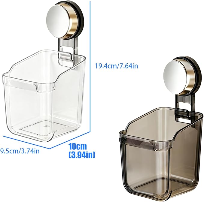 Space Saving Suction Cup Organizers Shelf for Small Spaces Holds Heavy Items Without Drilling for Kitchen Bathroom Storage Shelf