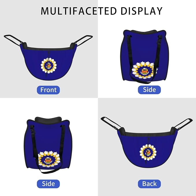 Oshawa Flag Car Seat Organizer-Backseat Storage Bag for Travel | Waterproof Durable. Holds Snacks Gear Essentials. Fits Most Cars.