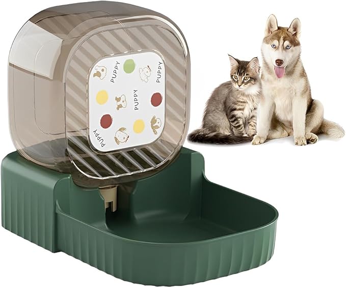 Automatic 3L Pet Waterer, Gravity Pet Water Dispenser, Safe and Large Capacity, Collapsible Feeder Waterer Drinking Bowl for Animals Cats and Dogs