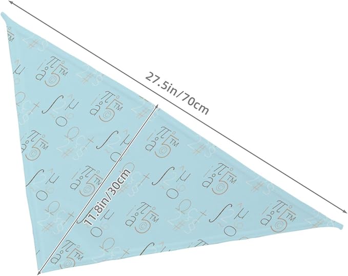 Teacher's Pet Dog Bandana,Funny Bandana Gift,Photo Prop Accessories for Dog Lovers Owner Gift,Triangle Reversible Fall Scarf, Adjustable (Blue)