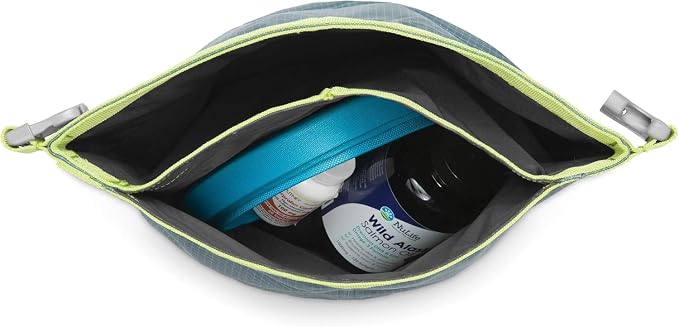 Ruffwear, Kibble Kaddie Dog Food Travel Bag, Slate Blue | Roll-Down Closure Storage, Easy-Pour Spout, Compact Waterproof Odor-Sealing Liner with Stash Pocket, 10L/42 Cups
