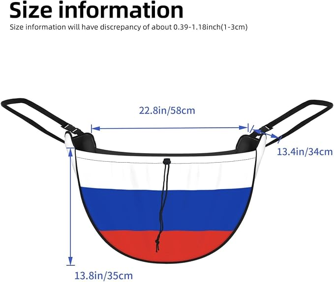 Russian Flag Car Seat Organizer-Backseat Storage Bag for Travel | Waterproof Durable. Holds Snacks Gear Essentials. Fits Most Cars.