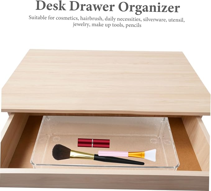 2pcs Organizer Box Pet Material Storage Bin for Desk Kitchen Bedroom Drawer Sundries Boxes