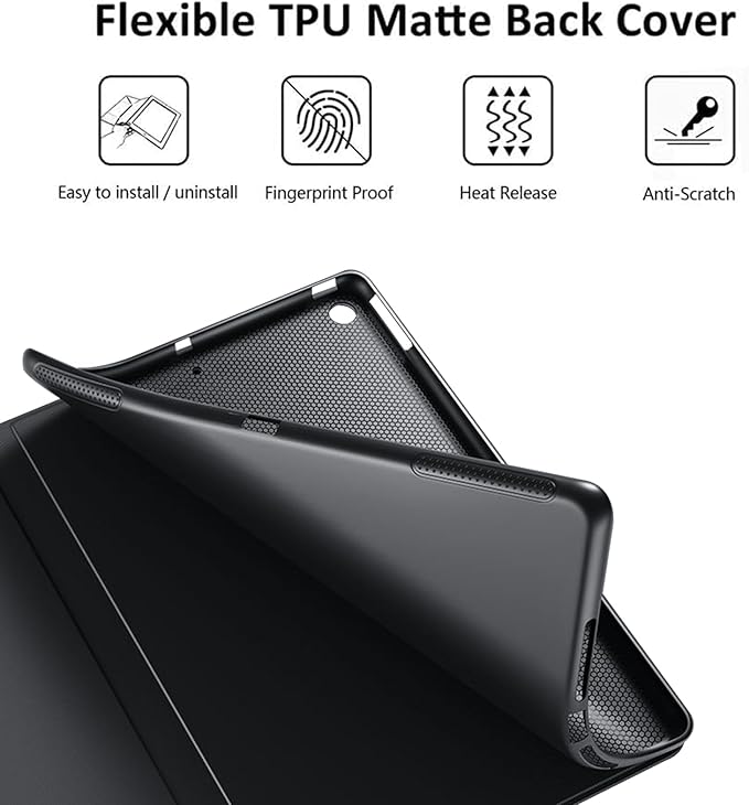 for Samsung Galaxy Tab A9 8.7 Inch 2023 Model X110/X115/X117 Tablet Case,Auto Wake/Sleep,Adjustable Stand Protective Cover - Cute Cat Swim Ring