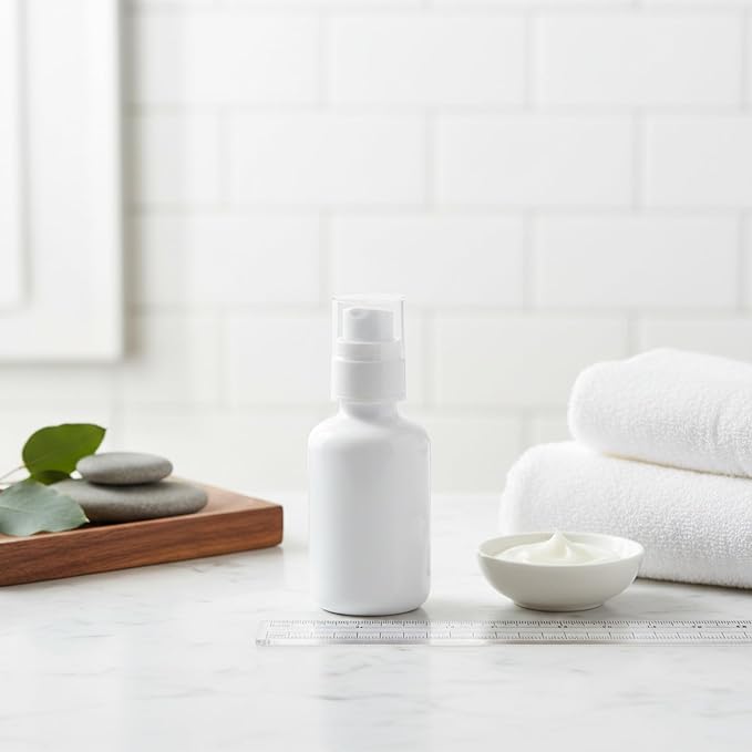 Refillable Cosmetic Spray Bottles, Opaque White PET for Skincare, Travel-Size Dispenser for Toners and Serums, 2 oz (1 PC)