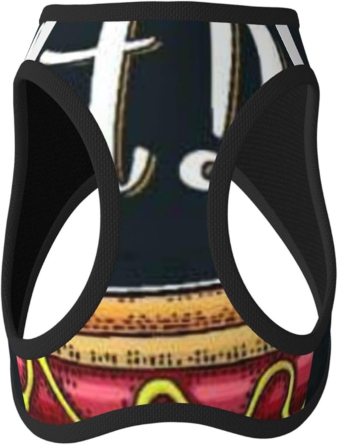 Sausage Sandwich with Mustard for Hot Dog Fast Food Stands Carts Small Pet Harness, Soft Breathable Adjustable No-Choke Large