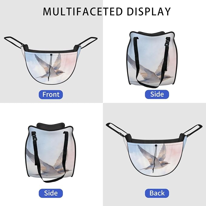 Bird Wash Art Car Seat Organizer-Backseat Storage Bag for Travel | Waterproof Durable. Holds Snacks Gear Essentials. Fits Most Cars.