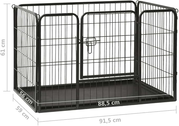 Heavy Duty Dog Playpen for Small Pets, Folding Metal Exercise Pen with Security Latch, 36 x 23.2 x 24 Inches, Indoor and Outdoor Pet Enclosure