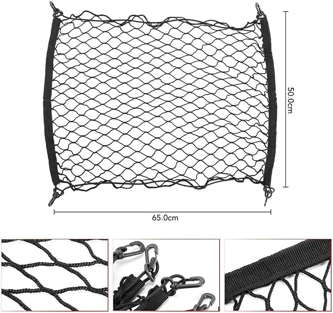 Car Nets 4 HooK Car Trunk Cargo Mesh Net Luggage For Accord For Civic For CRV For HRV For TOYOTA For Highlander For Prado For Land Cruiser For RAV4 Cargo Net