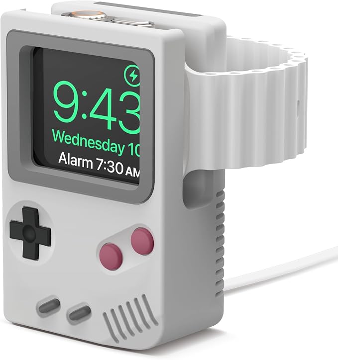 elago W5 Stand for All Apple Watch Series | Ultra3/Ultra2/Ultra/11/10/9/8/7/6/5/4/3/2/1/SE3/SE2/SE1, 49mm, 46mm, 45mm, 44mm,42mm (Light Grey)