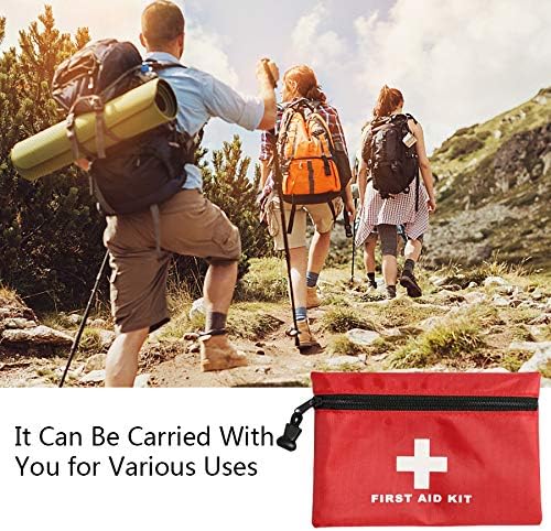 Mini First Aid Kit Empty, Travel Empty First Aid Kit Pouch Bag for Emergency at Home, Office, Car, Outdoors, Boat, Camping, Hiking(Bag Only)
