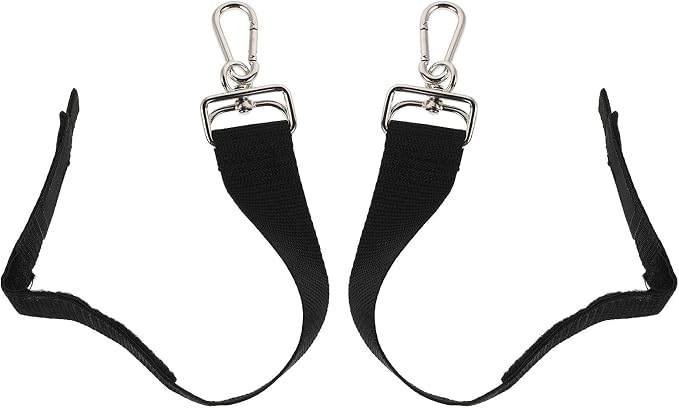 Stroller Hooks and Pet Cart, Easy Installation 2pcs Multi-Purpose Clip-on with Thickened Metal Arm and Antislip Silicone Pad, Space-Saving Design Black Organizer Hooks for Walker